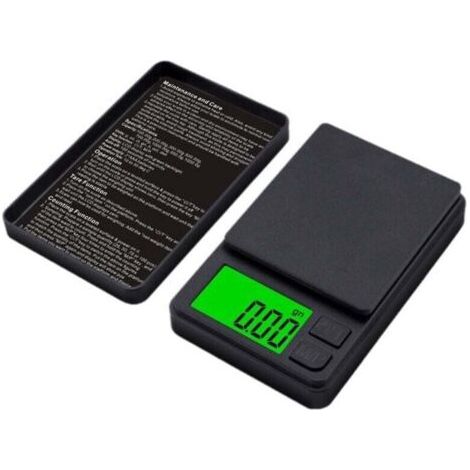 Bilancia tascabile digitale 1000 g x 0,01 g, bilancia portatile di precisione per gioielli con copertura protettiva, tara a 7 unità, per alimenti, cucina, caffè, batteria inclusa