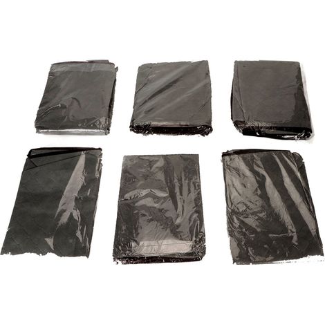 Lot de 6 sacs de rangement pour couettes et couvertures, pliables, en tissu non tissé, pour le rangement de vêtements et accessoires. Idéaux pour les déménagements et les voyages au quotidien (noir). (1/5)