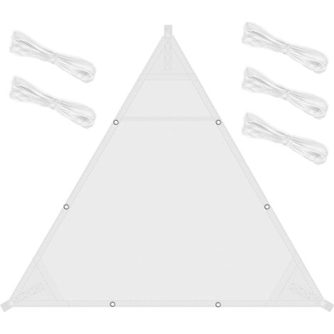 Voile d'ombrage Triangle Imperméable 3x3x3m,White (1/5)