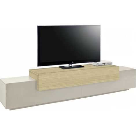 Mobile Porta Televisore da Appoggio Beige Rovere 3 Ante Ribalta Soggiorno (1/4)