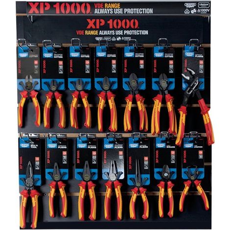Draper 14328 XP1000 VDE Plier Profile for Slat Wall and Toolbar (28 Piece)