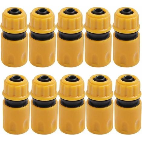 Embout Tuyau Arrosage 10pcs, Embout Tuyau d'Arrosage, Jardin en Plastique Raccords d'Arrosage Rapides, Raccord Arrosage, Embout Arrosage, Raccord Tuyau, Jardin Raccords d'Arrosage Rapi (1/4)