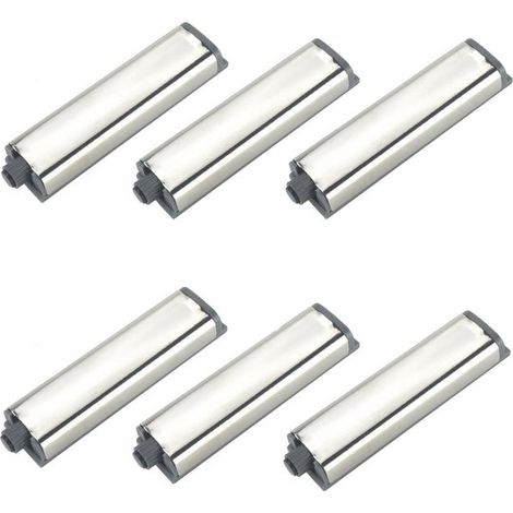 Abridores de puertas de armarios de cocina y roperos mediante pulsador, tapas abatibles automáticas con resorte, cerraduras táctiles atornilladas, paquete de 6 unidades (1/5)