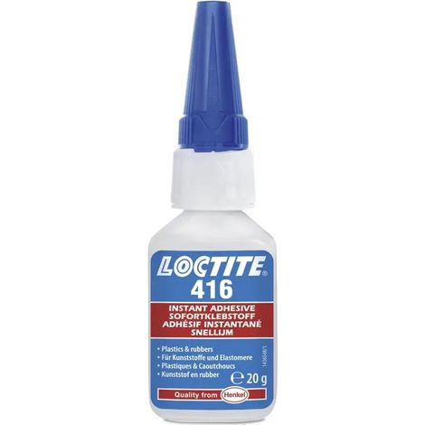 LOCTITE 416 20g Colle instantanée cyanoacrylate métaux plastiques caoutchoucs polyoléfines - Loctite