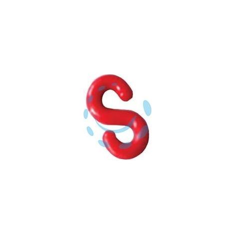 GANCIO A "S" PER CATENA IN PLASTICA - ø mm.6 conf.25 pz.