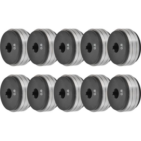 Rouleaux d'entraînement de fil 10 pièces, acier à roulement et nylon, pour soudeuse 200A 350A 500A, galets de guidage de fil (1/5)