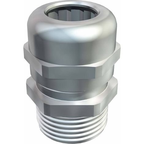 OBO Bettermann Raccord de câble avec long filetage de raccordement M25 Laiton nickelé, 2086129 (1/2)