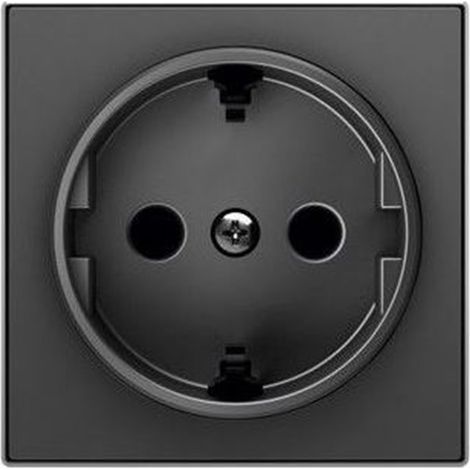 Copri base spina schuko 2P + TT NERO MORBIDO NIESSEN SKY 8588 NS
