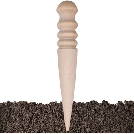 Bois de plantation manuel – Mini perforateur de plantation – Pour jardiniers débutants, , balcon, terrasse, appartement, cour, serre, pépinière, parterre de fleurs (1/5)