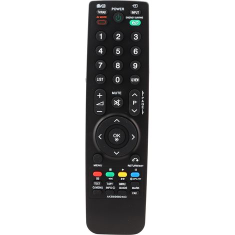 Télécommande en ABS noir pour téléviseur LG AKB69680403 / AKB69680401 / AKB69680409, portée de 10 m (1/5)