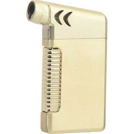 Briquet droit durable en or pour fumeurs, cadeaux d'affaires et allume-gaz (1/5)