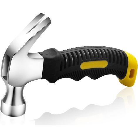 Marteau à griffes, mini marteau à griffes, marteau de charpentier antidérapant de 227 g, marteau d'électricien multifonctionnel pour réparation, bricolage, travail du bois (1/5)