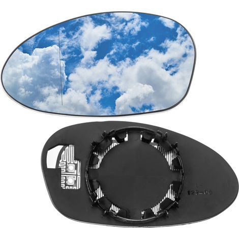 Inserto de espejo retrovisor izquierdo calefactable BMW Serie 3 E90 E91 2004-2008 [E90 teardrop]