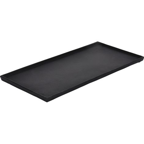EGLO LIVING Dekotablett Savant, Tablett zum Dekorieren im minimalistischen Design, Deko Serviertablett rechteckig aus Metall in Schwarz, Servierplatte 40,5 x 19 cm (1/3)