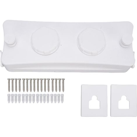 SJLERST Étendoir à linge d'intérieur rétractable en aluminium pour balcon (blanc) (1/5)