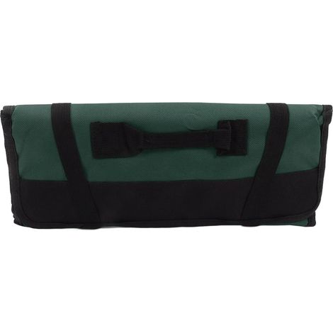 Sac à outils enroulable avec plusieurs poches, en cuir de vachette (1/5)