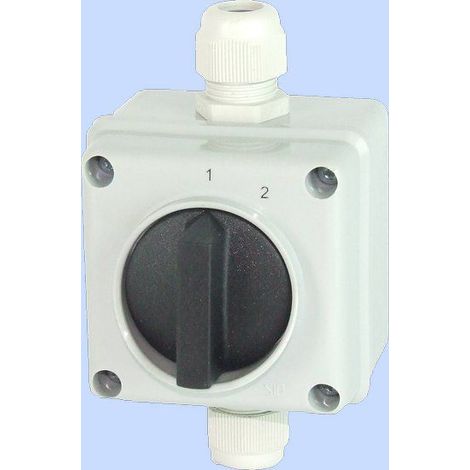Nockenschalter 1-2 3P 12A IP65 im Gehäuse Arc E12-11-3 921290 (1/2)