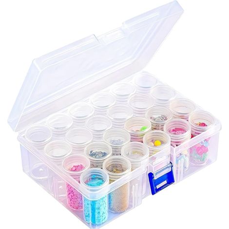 Caja De Almacenamiento Para Semillas - 24 Compartimentos - Plástico - Etiquetas Integradas - Ideal Para Jardinería - 1 Unidad (1/5)