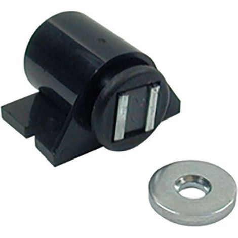 cierre magnetico erizo k3(6) negro con placa regulable. de sobreponer. con placa iman. (1/2)