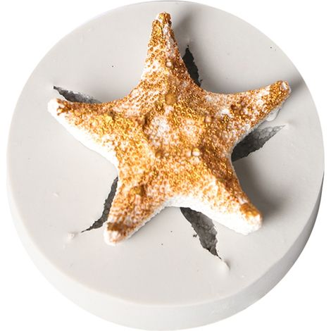 Schokoladenform der Marine-Serie: Muschel, Seestern, Fischschwanz, DIY-Silikonform für Kuchen 04 (1/5)