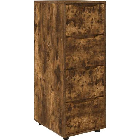Maison Exclusive - Armario de almacenamiento Roble ahumado 40 x 4