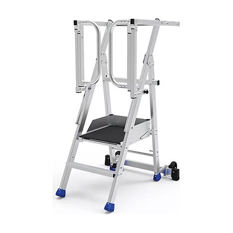 Mobile Podestleiter klappbar 2 Stufen - Maximale Arbeitshöhe 2.50m - PIRL2RM-PS (1/5)