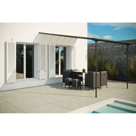 Gazebo a muro posto auto coperto 375 x 305 m FERRATO (1/4)