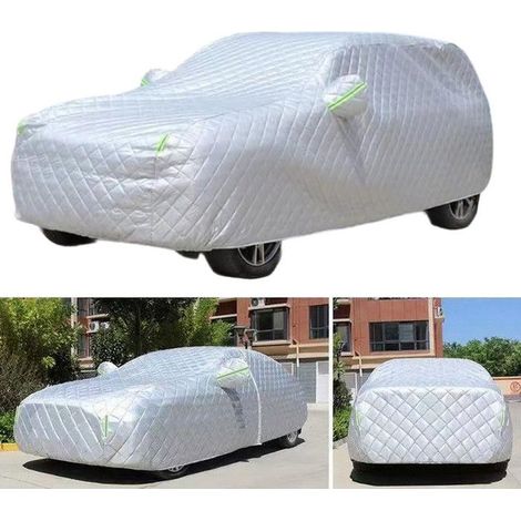 1 housse voiture anti-grêle, imperméable UV résistante, housse auto extérieure protection neige pluie poussière, pour SUV taille C 510 cm