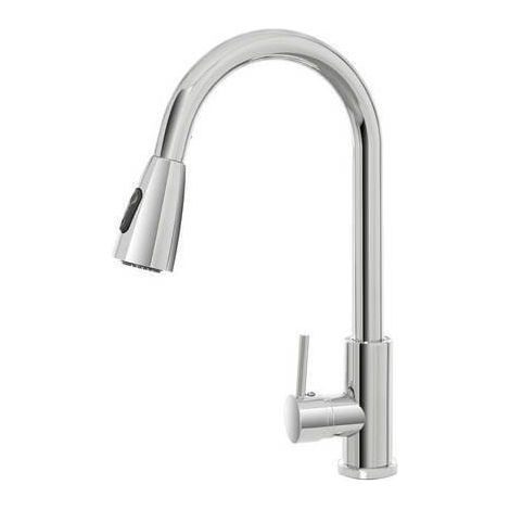 Küchenarmatur Chrom Einhebelmischer mit Brausefunktion (1/5)