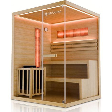 Sauna tradizionale Vantaa - Natura  150 cm  3  200 cm Stufa da sauna da 3,5 a 8 kW Da 2 a 6 persone (1/2)