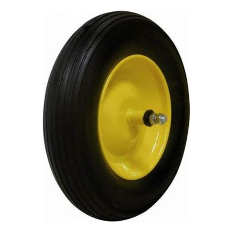 RUOTA PIENA DI RICAMBIO PER CARRIOLA MODELLO VESPA CON ASSE Ø 365 (31070)
