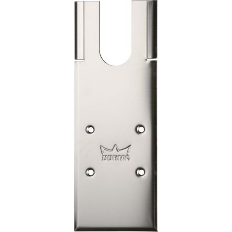 Plaque pour pivot BTS75 - DORMAKABA Argent 285 mm 105 mm 285 mm