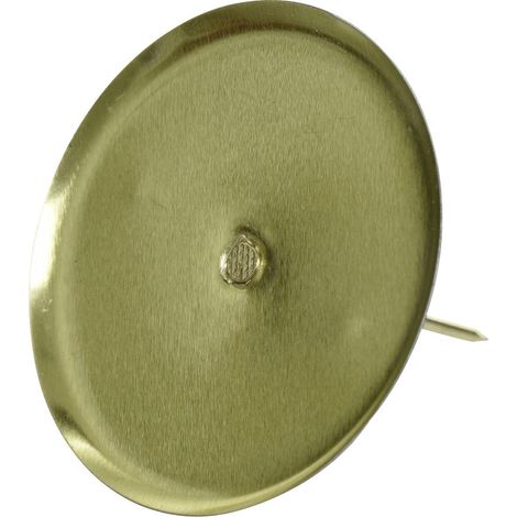 Kaemingk Adventskerzenhalter Ø 8 cm hellgold ohne Dorn, 4 Stück Adventskerzenhalter