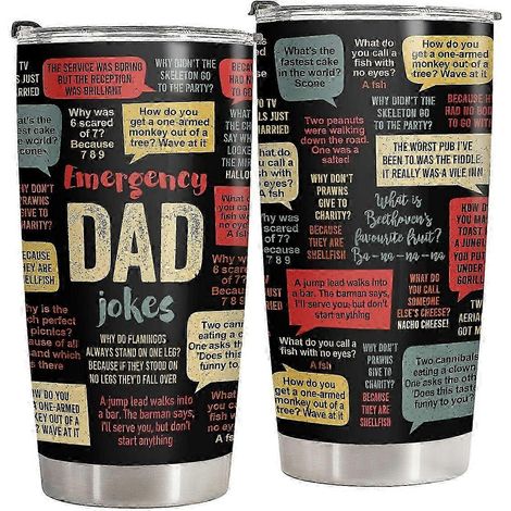 Gobelet isotherme 25-26 oz en acier inoxydable avec couvercle, cadeau pour les papas, les beaux-pères et pour un anniversaire de la part d'une fille (1/4)