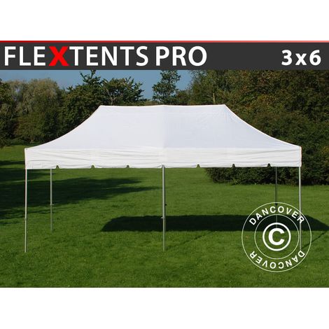 Pop up gazebo FleXtents PRO "Peaked" 3x6 m White