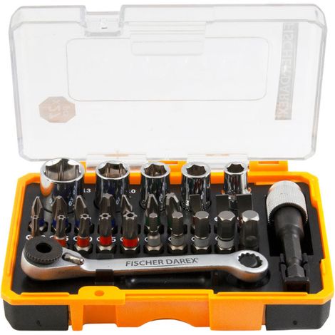 Coffret de serrage mini clé à cliquet 1/4" 26 PCS (1/5)