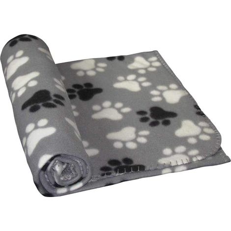 Plaid Polaire Classic Gris L x l : 50 x 75 cm,Couverture pour animaux