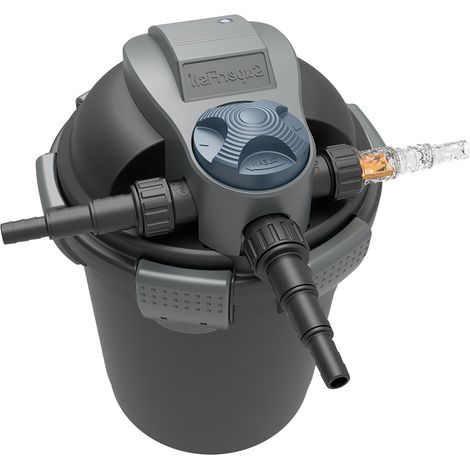 Filtre de bassin pression 5000L avec UV 7W et set de mousses de rechange (1/4)