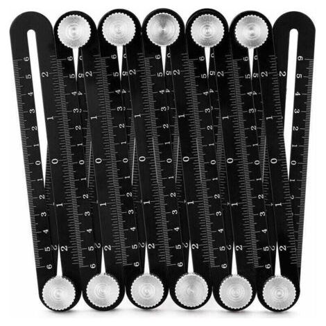 Règle Multifonction 12 Plis En Aluminium Pour Mesure Angles Carrelage