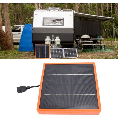 Panneau Solaire Portable [Chargeur Solaire] Monocrystalline 10W 5V USB pour Hiking Camping Voyage
