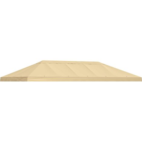 Gazebo Canopy Cover 6 x 3 m Cream Polyester 190 vidaXL (1/5)