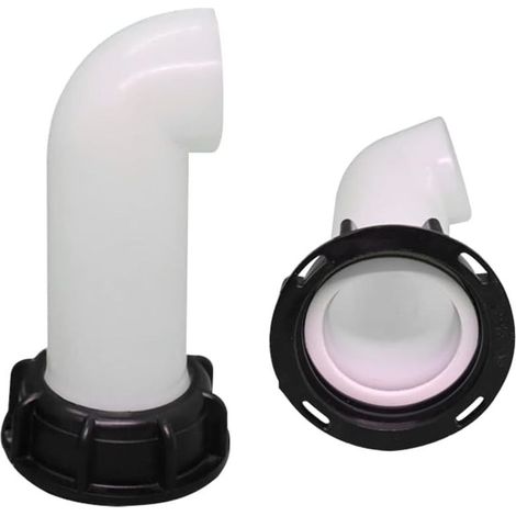 Bec de Vidange avec éCrou, Buse de RéServoir Deau Valve 1000l IBC Rallonge de Cuve, Extension Deau de Pluie Buse d'Extension Buse de Tuyau Adaptateur Universel pour Raccord Robinet Cuve IBC (1/5)