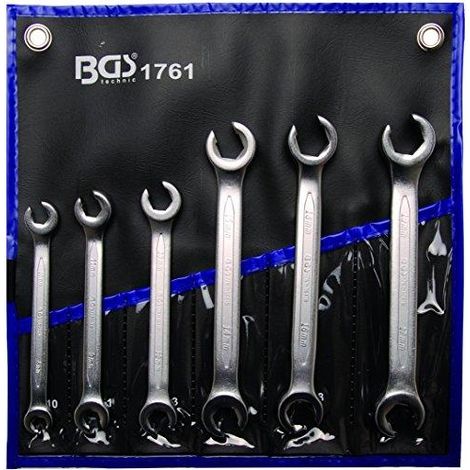 Bgs Juego de llaves ajustables cromadas 6 piezas