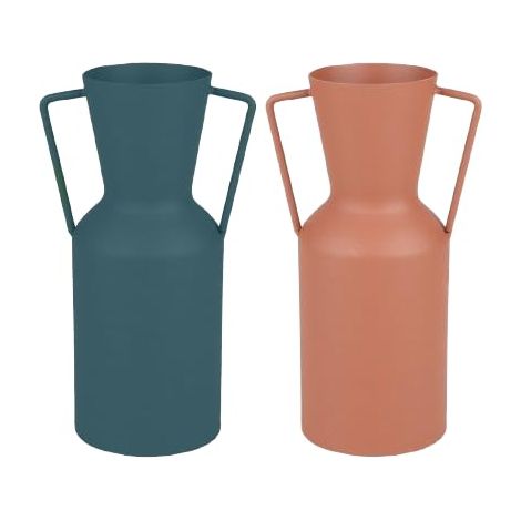 Vase en Metal 11,5X9XH22CM 2 Couleurs (1/2)