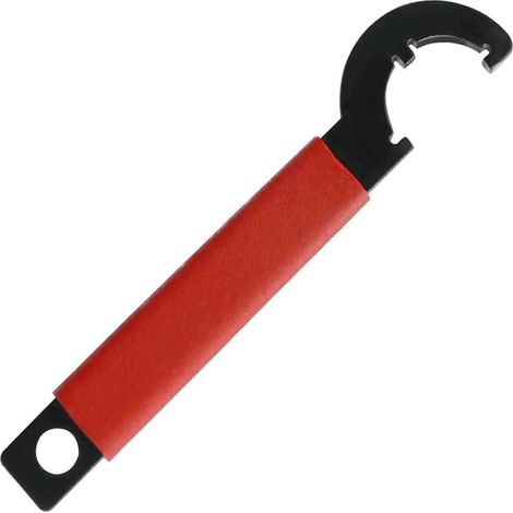 Clé avec poignée antidérapante en caoutchouc Clé à écrou pour enlever et serrer (1/5)