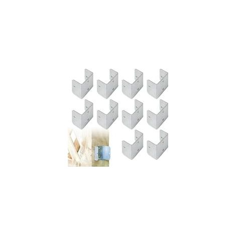 Colliers de serrage pour enclos, support de fixation en forme de U, attache multi-angles inoxydable — Idéal pour clôtures de jardin, cloisons, menuiserie et structures agricoles — Serrage haute (1/5)