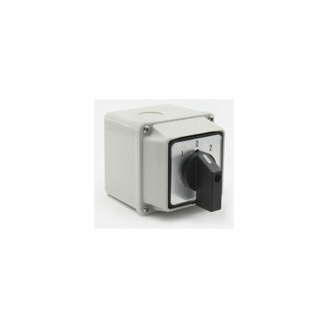 Sélecteur Rotatif à Came Universel LW26-20A 220V - 8 bornes 3 positions 1-0-2 Commutateur Inverseur avec interrupteur principal (1/5)