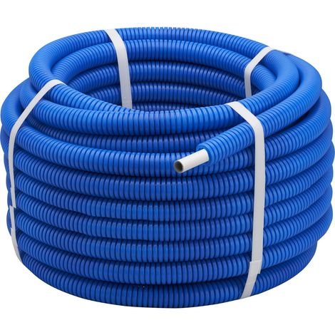 Tubo Multicapa Corrugado Azul en Rollo QUICK PLOMBERIE - Ø16 x 50 metros