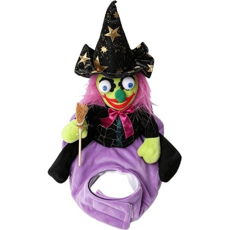 Costume de sorcière pour chien avec sangle de poitrine réglable (1/5)