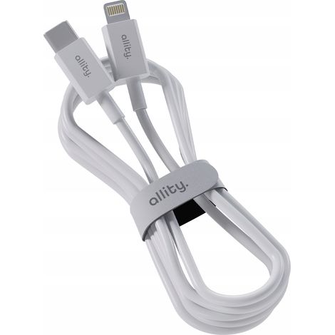 Allity USB Typ C - Apple Lightning Kabel 1 m Weiß 1 Stück. (1/5)